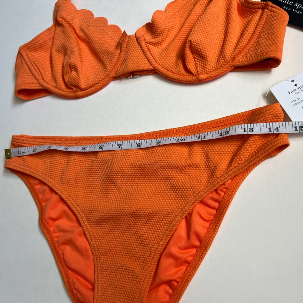 NEW Kate Spade Pique Scallops Bikini Set - Picture 9 of 12